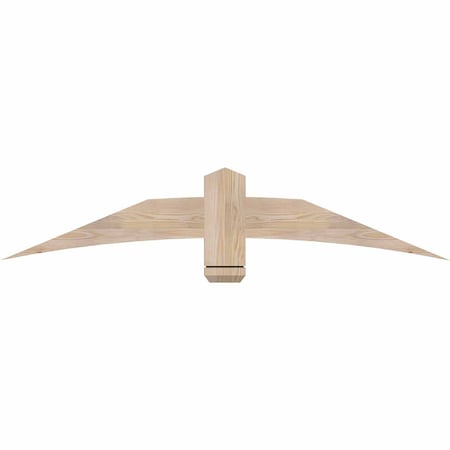 Ekena Millwork Bellingham Smooth Timber Gable Bracket, Douglas Fir, 60"W x 12"H x 1 1/2"D x 5 1/2"F, 5/12 Pitch GBW060X12X0206BEL00SDF